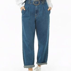 NWT high-rise paperbag jeans